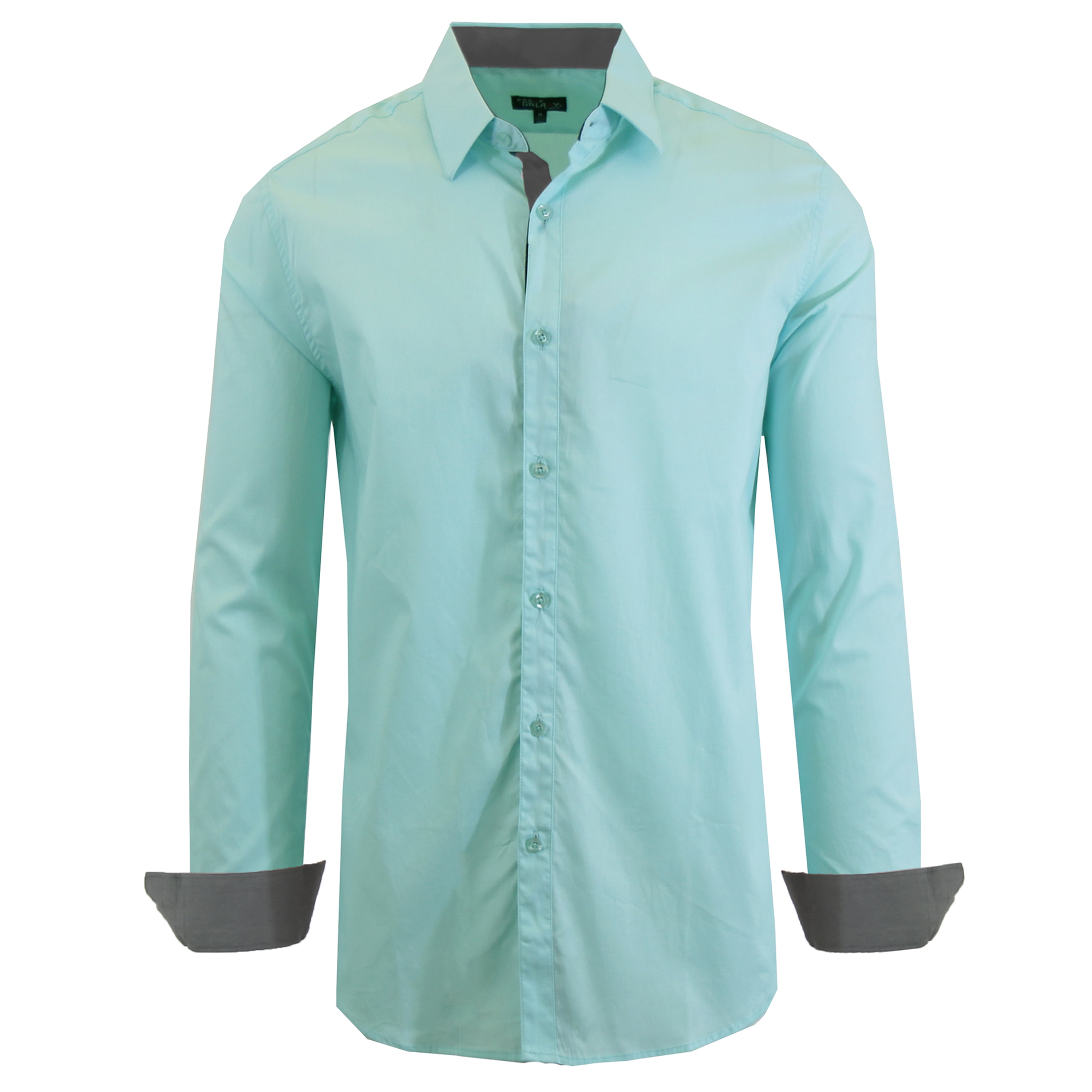 Men's Long Sleeve Stretch Cotton Dress Shirts - Walmart.com