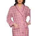 thumbnail image 4 of Moomaya Printed Long Robe With Pockets Cotton Bride Getting Ready Dress, 4 of 6