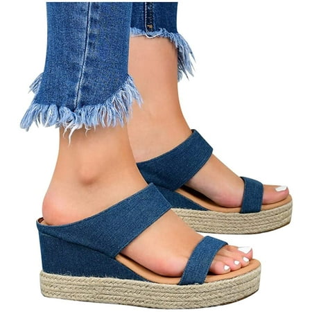 Orthopedic Sandals for Women Close Toe Platform & Wedge Women Sandals Chunky Low Heels Ankle Shoes Ladies Sandals