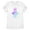 White, variant on Women's Fortnite Skull Trooper All Hail Glow Graphic Tee White X Large