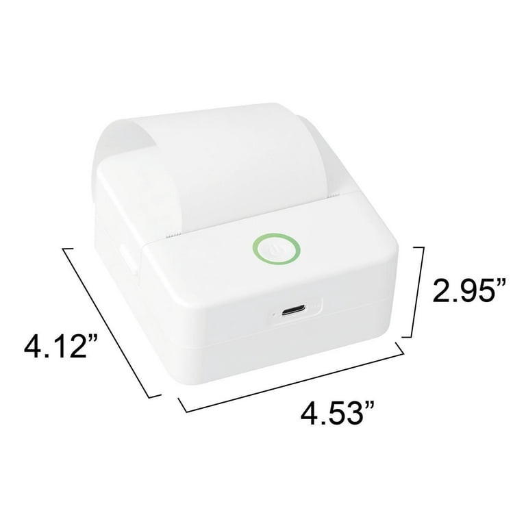 Wireless Mini Portable Thermal Printer Label Maker, Paper Included