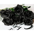 thumbnail image 4 of 10pcs Silk Roses Artificial Flowers Fake Rose for Arrangement Wedding Party Home Decoration (Fuchsia), 4 of 5