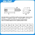 thumbnail image 3 of Male to Female Hex 304 Stainless Steel Screws Bolts Standoffs Standoff PCB Motherboard Rack Stud Mount Spacer Column M6 M8 M10, 3 of 4