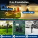 thumbnail image 5 of Focos solares Katipeal, paquete de 10, impermeables, IP68, blanco cálido, 5 of 7