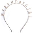 thumbnail image 1 of Birthday Girl Tiara Headband Headpiece Girls Party Hair Accessories, 0.6"0.3" Letters (Gold Birthday Girl), 1 of 4