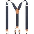 thumbnail image 1 of Timiot Men’s Y-Back 4 Metal Clip Elastic Wide Suspenders Perfect For Both Casual&Formal, 1 of 4