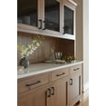 thumbnail image 3 of Amerock Merced 3-3/4 inch (96mm) Center-to-Center Matte Black Cabinet Pull, 3 of 7