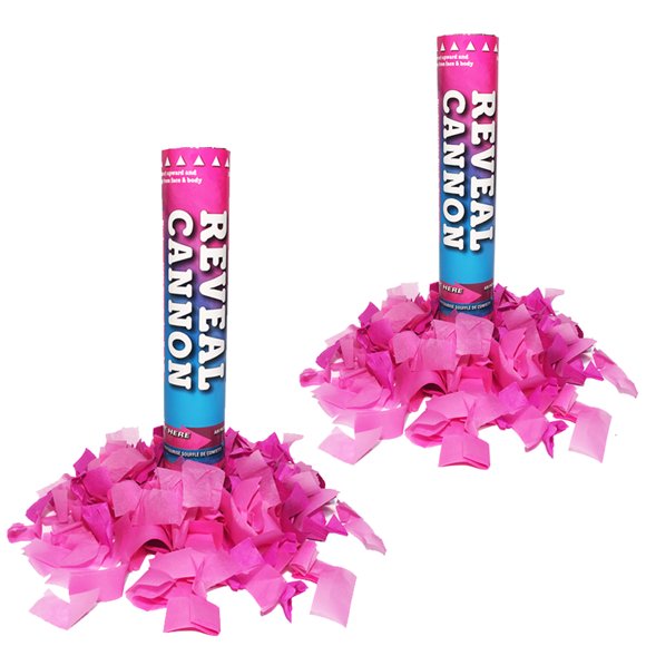 Gender Reveal Confetti Cannon - Pink
