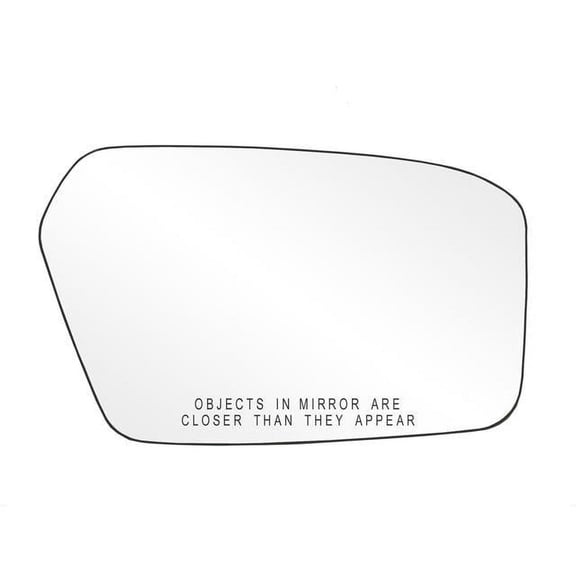 80207 - Fit System Passenger Side Non-heated Mirror Glass w/ backing plate, Ford Fusion, Mercury Milan 06-10, 4 13/ 16" x 7 11/ 16" x 8 1/ 16" (w/ o Blind Spot)