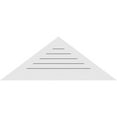 thumbnail image 4 of 70"W x 17-1/2"H Triangle Surface Mount PVC Gable Vent 6/12 Pitch: Functional, w/ 3-1/2"W x 1"P Standard Frame, 4 of 13
