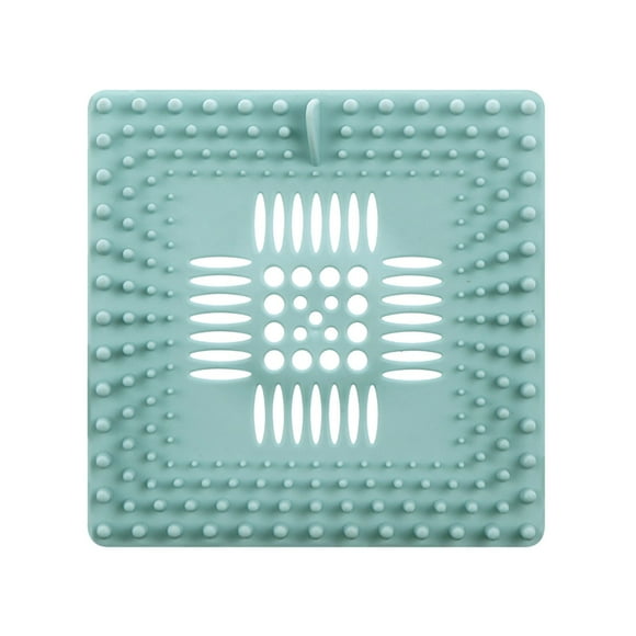 Square Floor Drain Stopper - TPR Material, 5 Colors, Filters Hair & Debris, Suitable for Bathroom, Bathtub, Kitchen