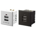 thumbnail image 6 of Zeiwohndc USB Power Socket Embedded USB Desktop Socket Charging Power Socket Module, 6 of 7
