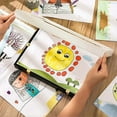 thumbnail image 3 of Inteprter Marco de para arte infantil - Gran capacidad para almacenar obras de arte con varias especificaciones pinturas A4 gris, 3 of 6