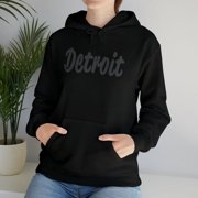 Detroit Motor City Hoodie Thick Script , Detroit Hoodie, Detroit Black Hoodie, Gift for College Student, Gift for Men, Gift for Women