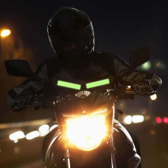 OUNONA Light Green Reflective Wheel Stickers Adhesive Tape for Bike and Motorcycle Safety Decoration