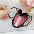 thumbnail image 5 of Mini Cosmetic Bag, Leather Keychain Purse, Portable Makeup Storage Organizer with Zipper and Handles, Cute Small Size for Lipstick Cards Jewelry, Lightweight and Durable Accessories Holder, 5 of 5