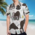 thumbnail image 5 of High Quality Hawaiian Shirts for Men Short Sleeve Aloha Beach Shirt Floral Summer Casual Button Down Shirts Blouses Y9R438, 5 of 7