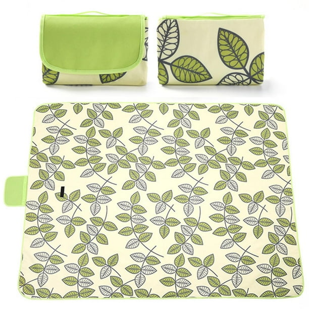 Xuanheng Picnic Blanket Outdoor Waterproof Camping Mat cute Beach Lawn Blanket foldable 145cmx200cm Green 145cmx200cm