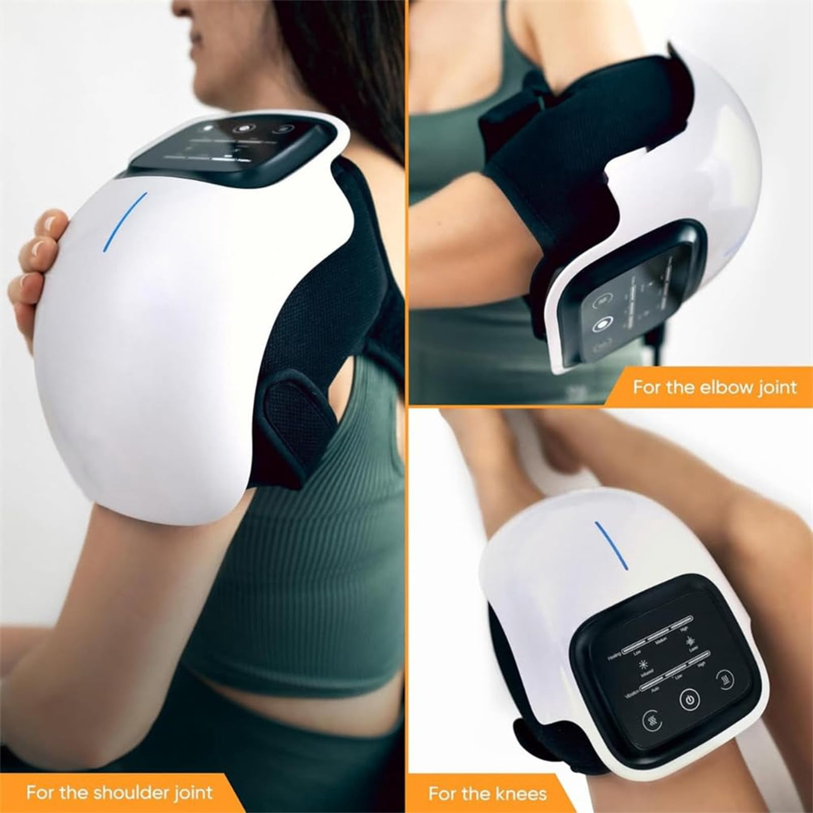 Upyogaa Knee Massager, 3-in-1 Knee Massager, Deep Heating, Light and Vibration Massage, Knees Massagers with Heat and Red Light, Relax Your Knees