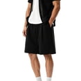 thumbnail image 6 of Yaoyar Wide Leg Linen Shorts for Men Elastic High Waisted Pleated Loose Casual Comfy Shorts, 6 of 7