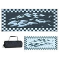 thumbnail image 5 of Ming's Mark HC1 Black Reversible 8 X 20 Camping Mat with Checkered Flag Design, 5 of 7