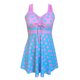 thumbnail image 4 of Acyse 2025 Womens Bikinis Clearance Juniors Conservative Polka Suspender Split Swimsuit Set, 4 of 4