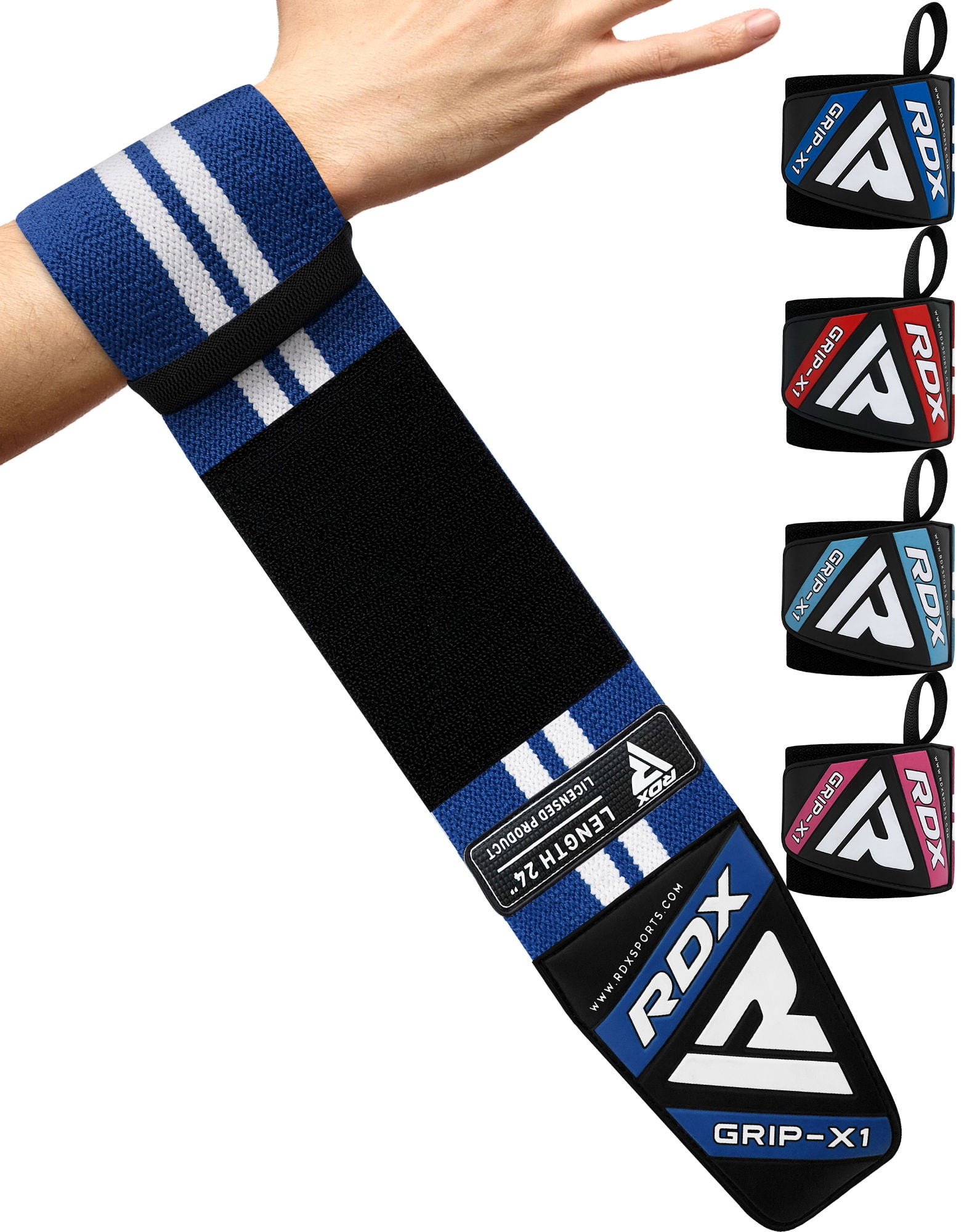 Weight lifting Straps Power Elastic Wrist Fastens Gym 2.7" Fitness Cross Support 