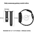 thumbnail image 7 of REQO Compatible for Samsung Galaxy Watch 7 Ultra Band 47mm, Soft Silicone Sport Strap Women Men Replacement Accessory Fit for Samsung Galaxy Watch Ultra Band, 7 of 7