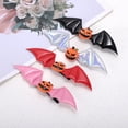 thumbnail image 5 of Unique Bargains 1 Pc Hair Clip Halloween Bat Wing Pumpkin Hair Clips for Women Red, 5 of 5