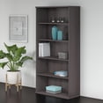 thumbnail image 2 of Bowery Hill 5 Shelf Bookcase in Storm Gray, 2 of 8