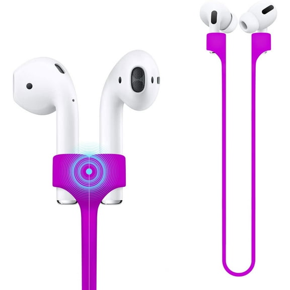 Compatible for Magnetic Anti-Lost Strap AirPods 1 2 3 Pro Accessory - Colorful Soft Sport String Tether Lanyard, Running Silicone Wire Cable Connector, Silica Gel Neck Rope Cord