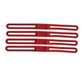 thumbnail image 4 of Wosthever Paquete de 4 correas de bicicleta de silicona para bicicleta, soporte para antorcha de ciclismo, accesorios fijos reutilizables para Ciclismo Rojo, 4 of 6