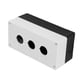 thumbnail image 2 of M Buder Caja de Control BX3 22mm Interruptor de Botón de Tres Agujeros Carcasa Protectora Impermeable Plástico ABS Retardante de Llama Color Blanco (15 cm / 5.9 pulgadas) [cite: 14, 15], 2 of 8