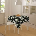 thumbnail image 6 of Black Floral Square Tablecloth 54x54 Inch Green Hydrangea Flower Table Cloth Spring Summer Holiday Table Covers Polyester Indoor Outdoor Farmhouse Tablecloths for Kitchen Dining Party, 6 of 6