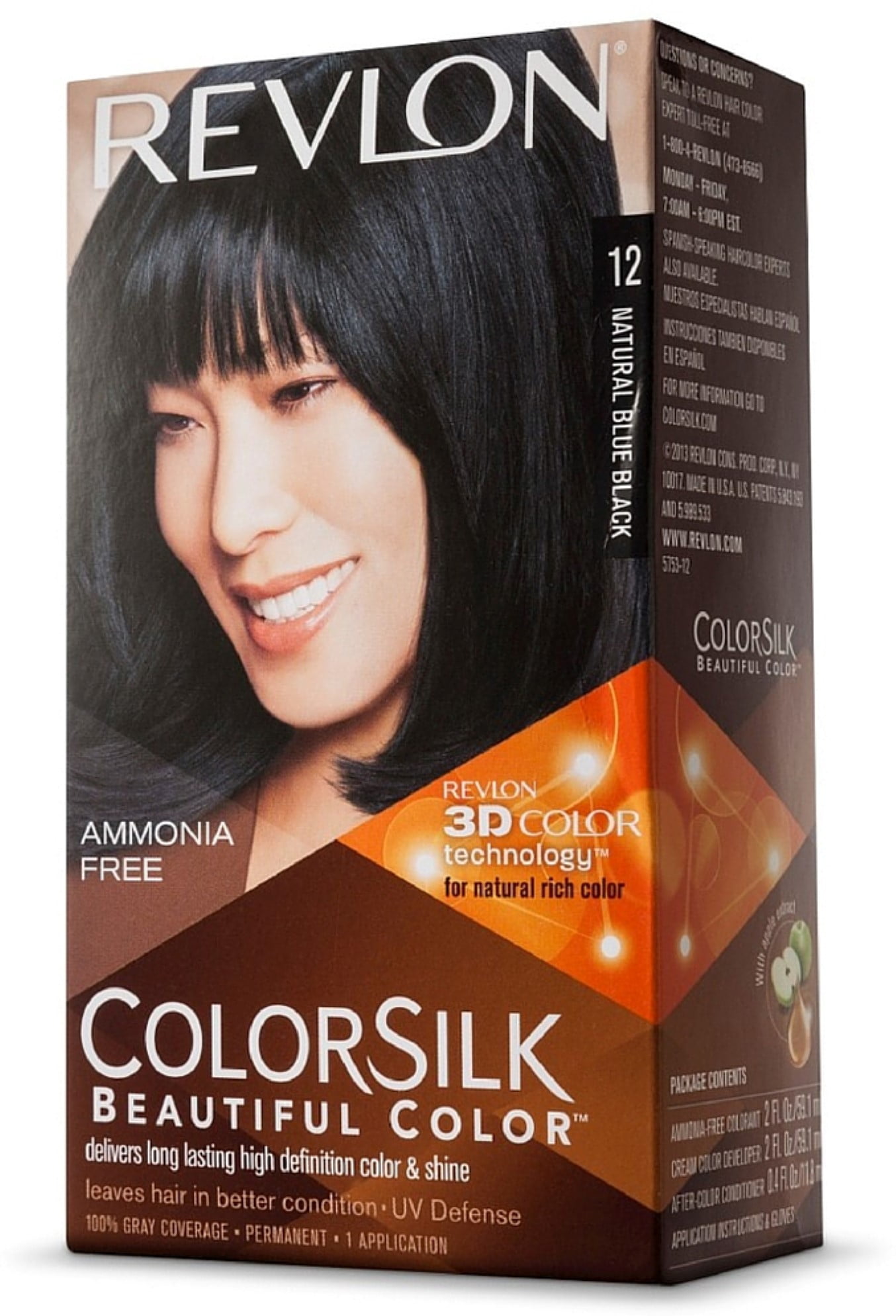 Revlon Colorsilk Beautiful Color Natural Blue Black 12 1 Ea