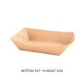 thumbnail image 2 of Dalazy Kraft Paper Bag Packaging Carton Snack Box Lightweight Single-use Container Hamburger Donut Bread Bag Food Packing 14.7x9x5cm, 2 of 6