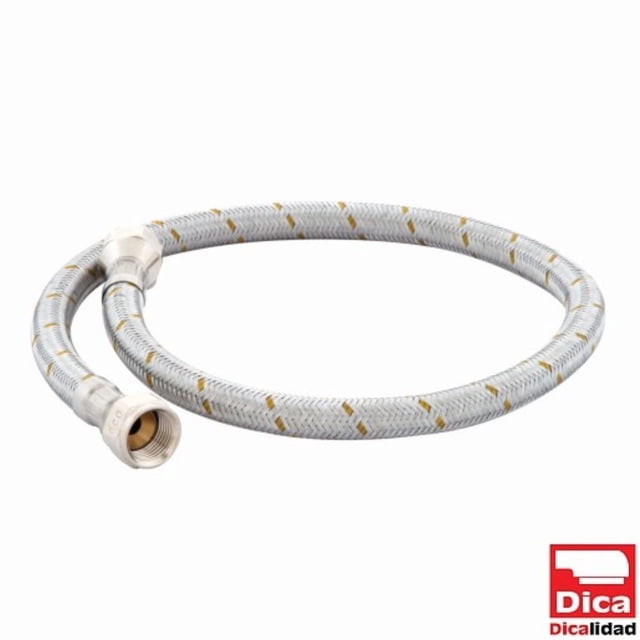 Manguera De Aluminio Dica 100 Cm De 3/8 Para Gas 42100AL