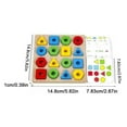 thumbnail image 2 of Shape Color Geometric Matching Game Kids Color SensoryS Educational Toy For Kids E5P7, 2 of 6