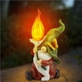 thumbnail image 4 of fastboy Résine Mignon Solaire Gnome Statue Facile Installation d'Économie d'Énergie Placement Direct Charge de Jour, 4 of 6
