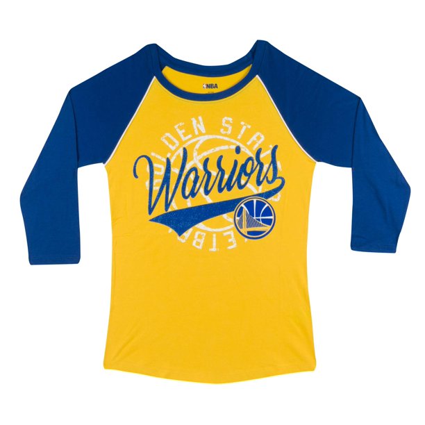 Golden State Warriors Women's NBA Long Sleeve Baby Jersey Crew Neck Tee