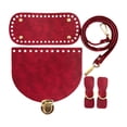 thumbnail image 1 of Abbracc PU Leather Bag Knitting Set DIY Bag Making Kit for Home Professional Enthusiasts Red, 1 of 9