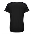 thumbnail image 5 of Gibobby Camisetas Mujer Baratas Manga Corta Mujer Casual Color sólido Cuello redondo Manga corta Botón Encaje Camiseta Top(Negro,XL), 5 of 5
