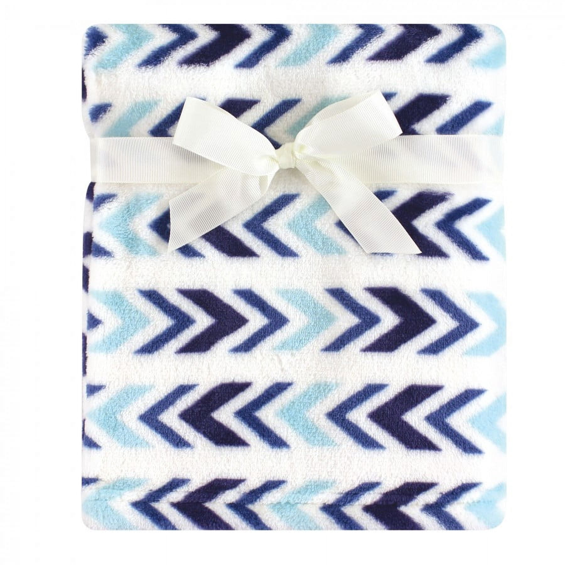 Hudson Baby Infant Boy Plush Blanket with Toy, Aztec Bear, One Size