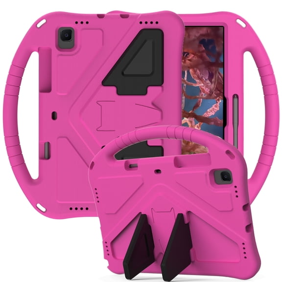Aminegg Kids Case for Samsung Galaxy Tab S5e 10.5 inch SM-T720 SM-T725 2019 Release, Heavy Duty Rugged Hybrid Shockproof Cover with Kickstand Handle Pen Slot,Pink
