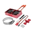 thumbnail image 2 of HILABEE Ventilateur de Dissipation de Chaleur pour Moteur de Voiture RC, Kit 22000RPM Réglable, Pièces de Réparation Professionnelles Robustes, Installation Facile, Ventilateurs Doubles de Refroidissement, Rouge, 2 of 9