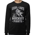 thumbnail image 2 of Arena Lights and Hockey Fights Long Sleeve Shirt Unisex X-Large Black, 2 of 5