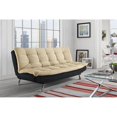 thumbnail image 2 of DHP Premium Stella Convertible Sofa in Tan and Black, 2 of 7