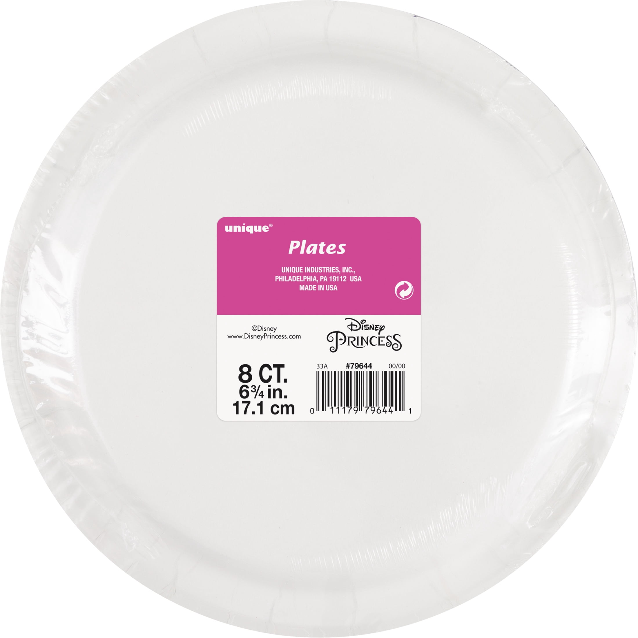 Disney Princess Paper Dessert Plates, 7in, 8ct