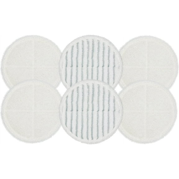 2124 Replacement Pads, Compatible with Bissell Spin-Wave Hard Floor Cleaner Powered Rotating Mop 2039 Series, 2307, 2315A, Part # 2124 (6 - Pack (4 Soft Pads   2 Scrubby Pads))