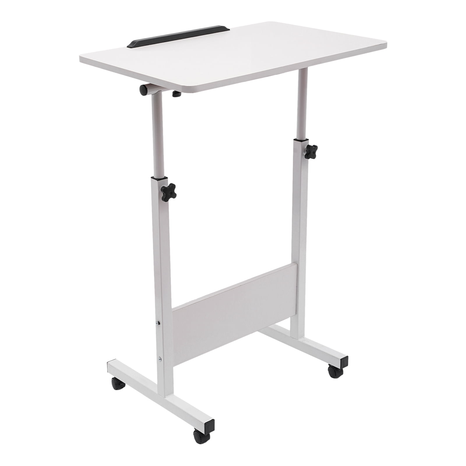 Adjustable Height Portable Standing Desk Floor Mount Rolling Laptop Desk & Computer Stand 180° Adjustable Tilt Angle for Working, Writing for Home Office
